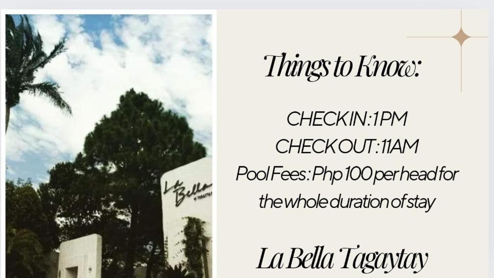 Appartamento Retreat Haven in La Bella Tagaytay Tagaytay City Camera foto